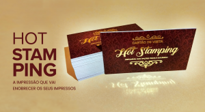 Cartão de visita Premium Hot Stamping Couchê 300g 9x5cm 4x0 Laminação Fosca + Hot Stamping Corte Reto 